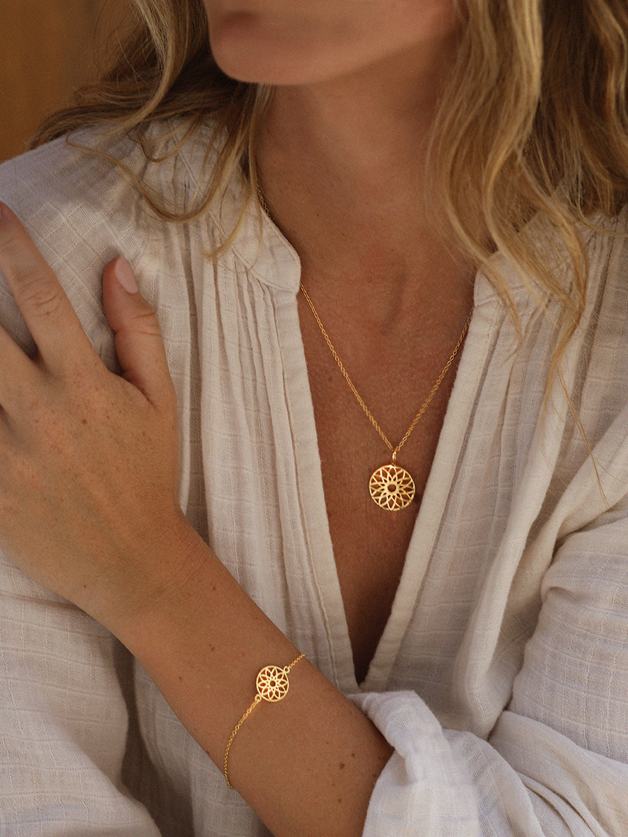 18k Gold Vermeil Dreamcatcher Bracelet