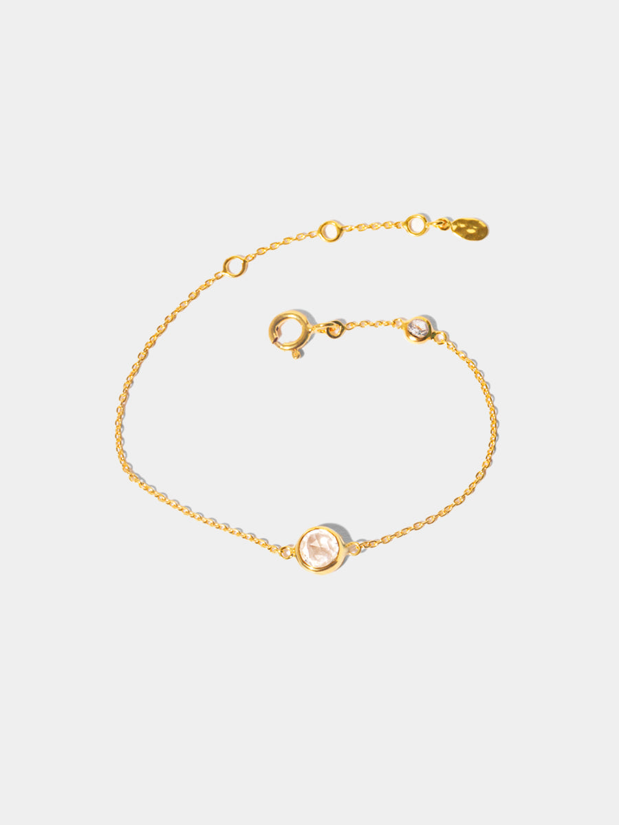 18k Gold Vermeil Birthstone Gemstone Bracelet