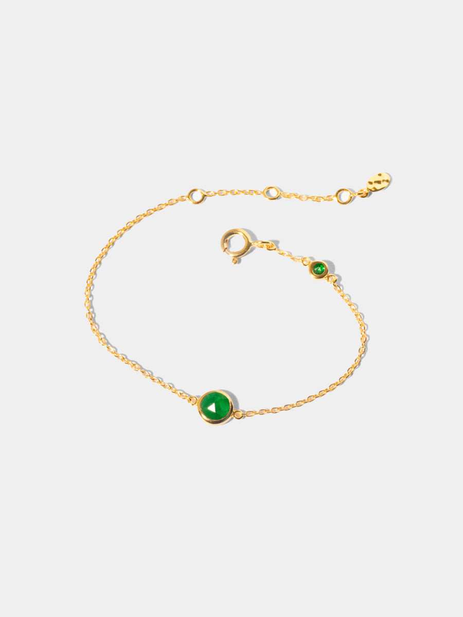 18k Gold Vermeil Birthstone Gemstone Bracelet