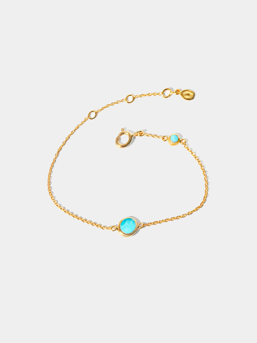 18k Gold Vermeil Birthstone Gemstone Bracelet