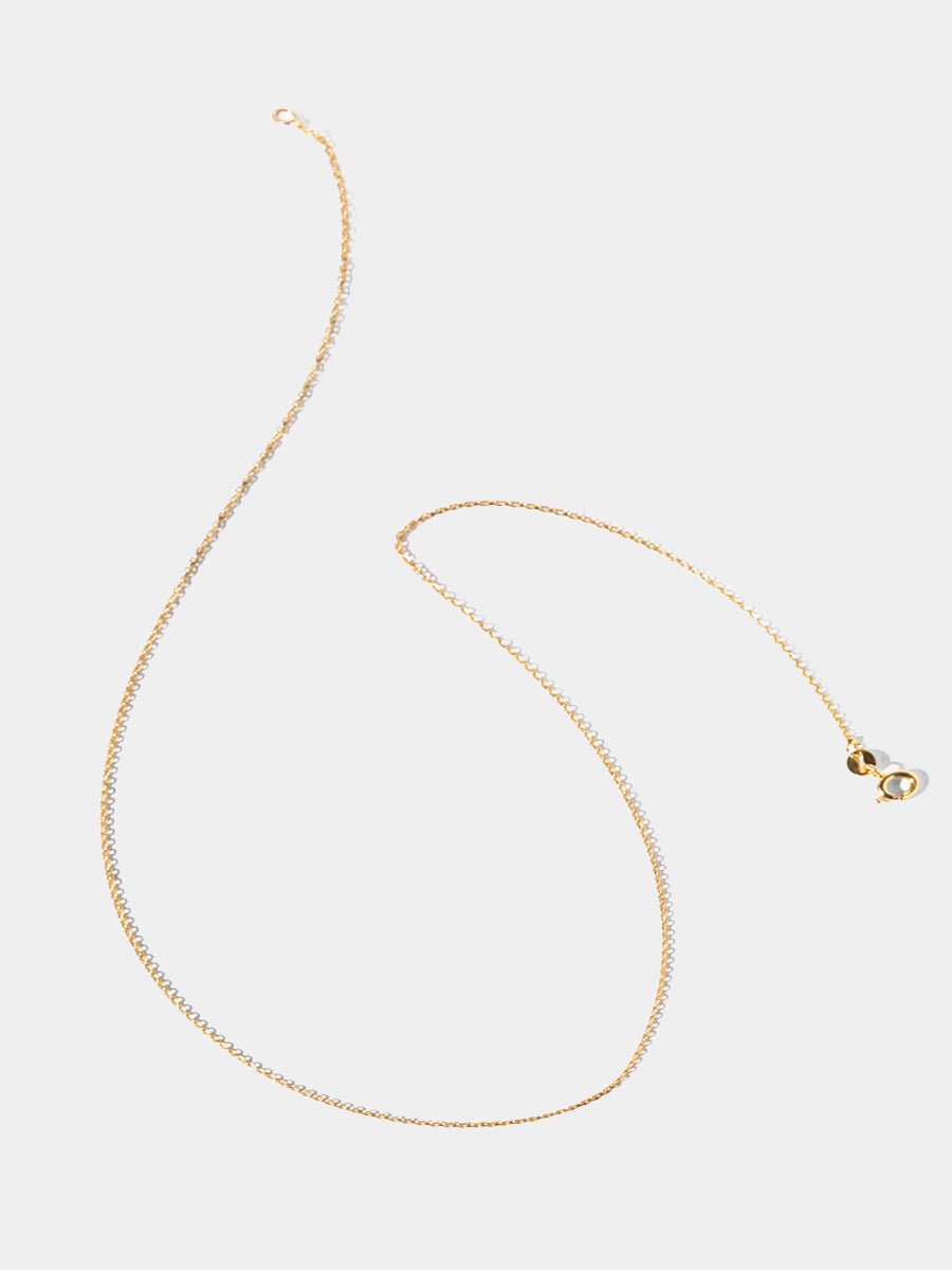 18k Gold Vermeil 18 Inch Fine Trace Chain