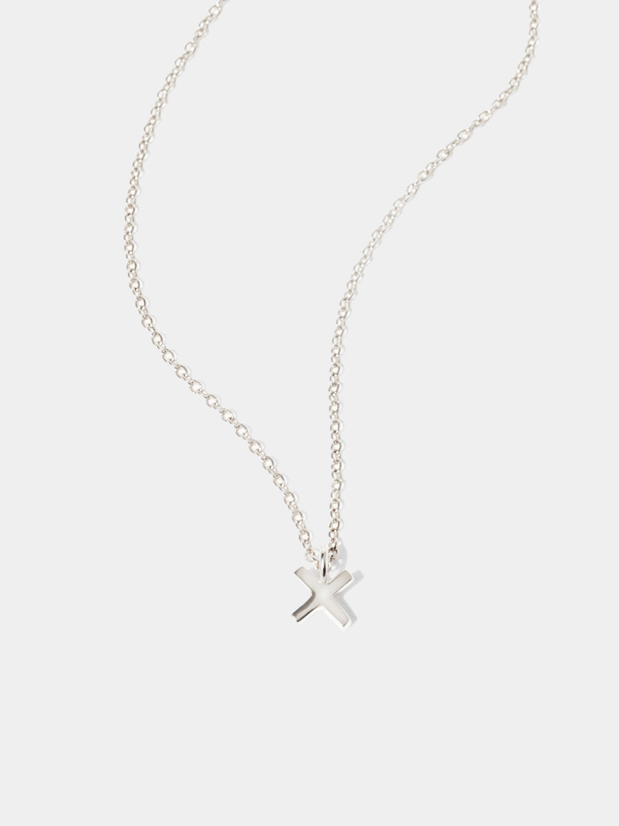 Sterling Silver Kiss Necklace