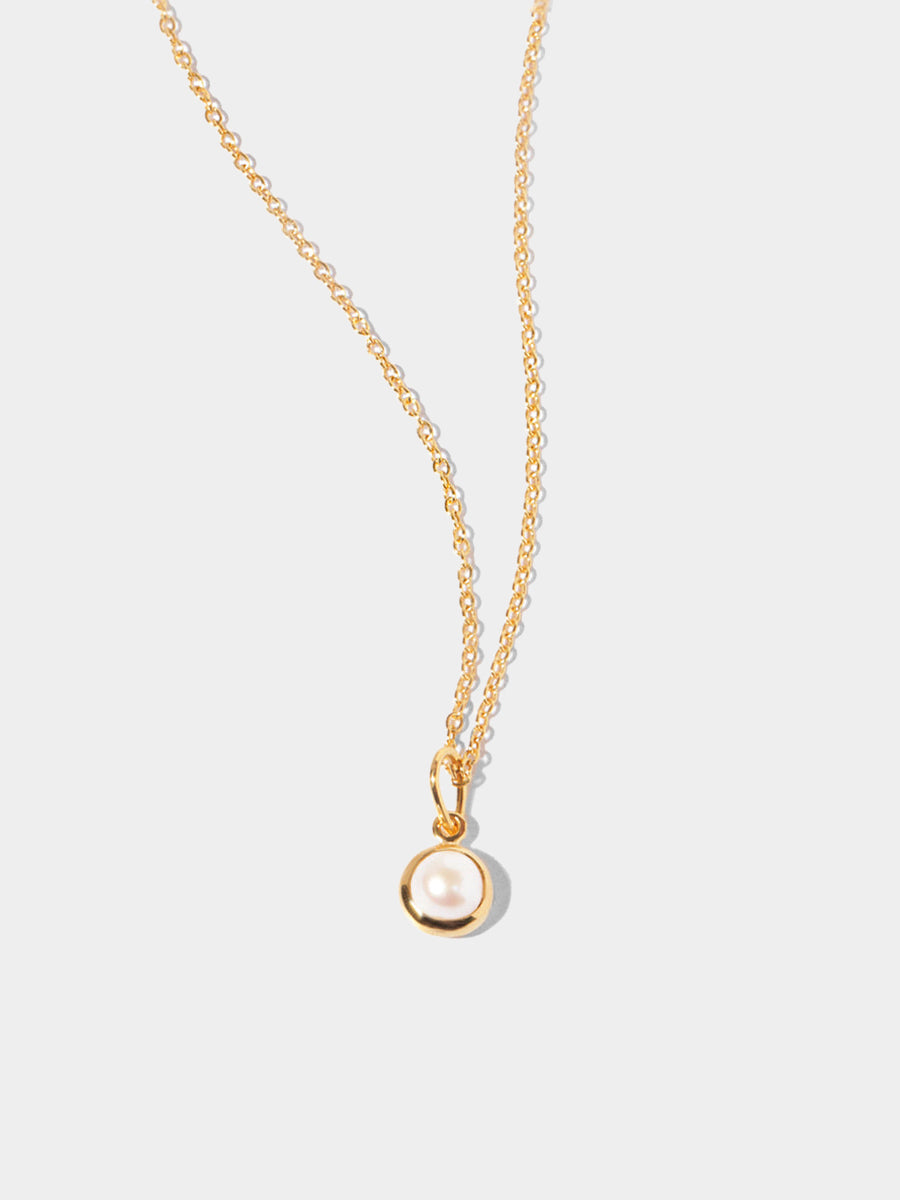 18k Gold Vermeil Birthstone Gemstone Pendant Necklace