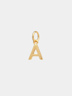 18k Gold Vermeil Initial Charm