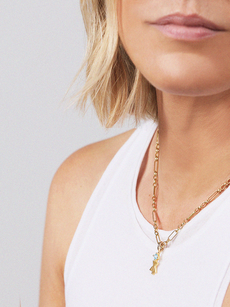 18k Gold Vermeil Figaro Necklace