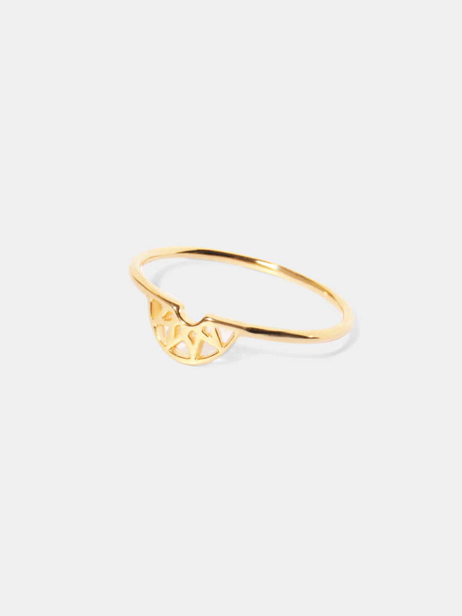 18k Gold Vermeil Dreamcatcher Ring