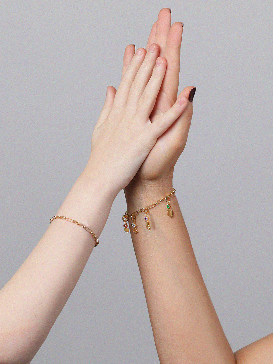 18k Gold Vermeil Figaro Bracelet