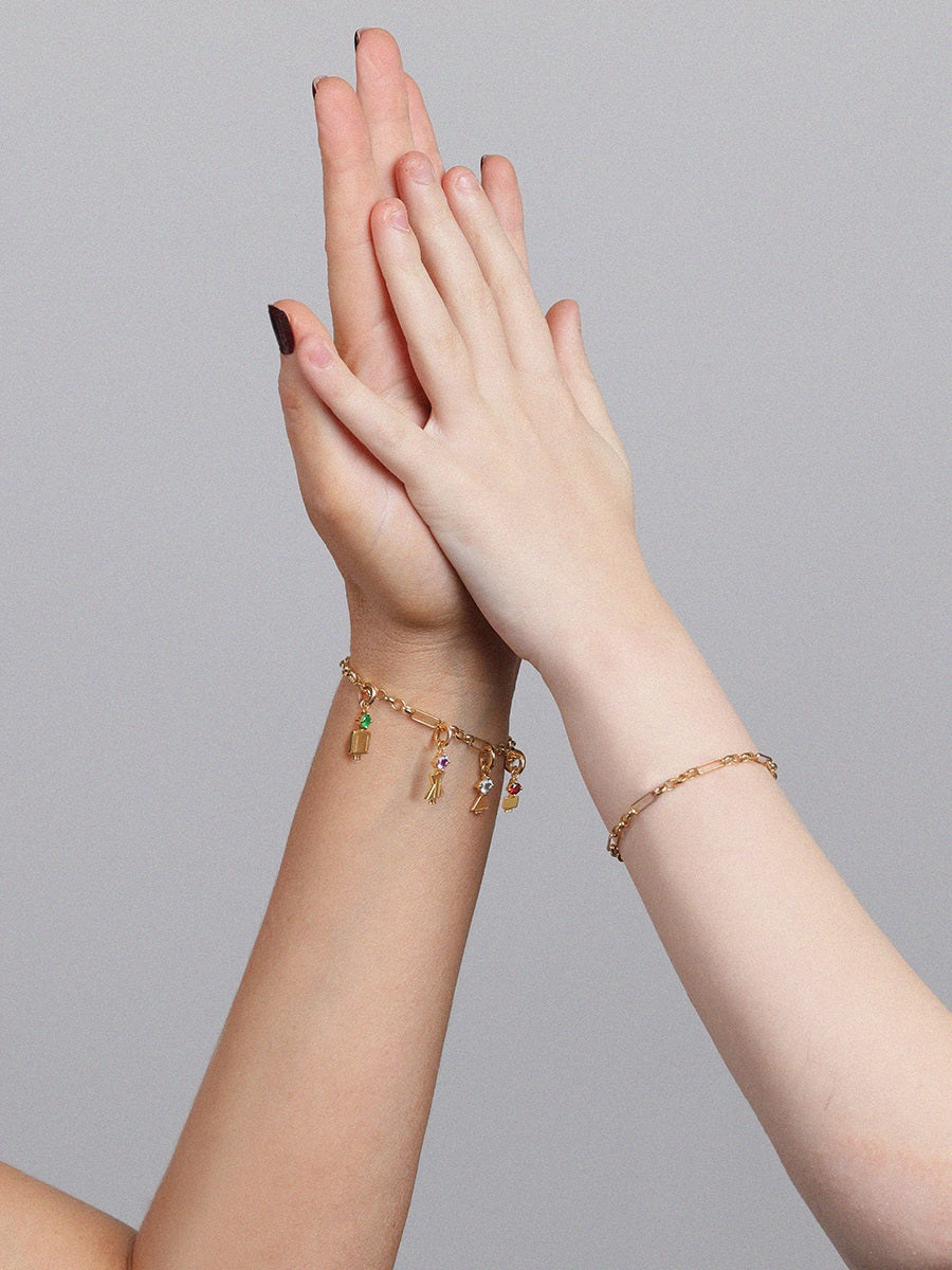 18k Gold Vermeil Figaro Bracelet