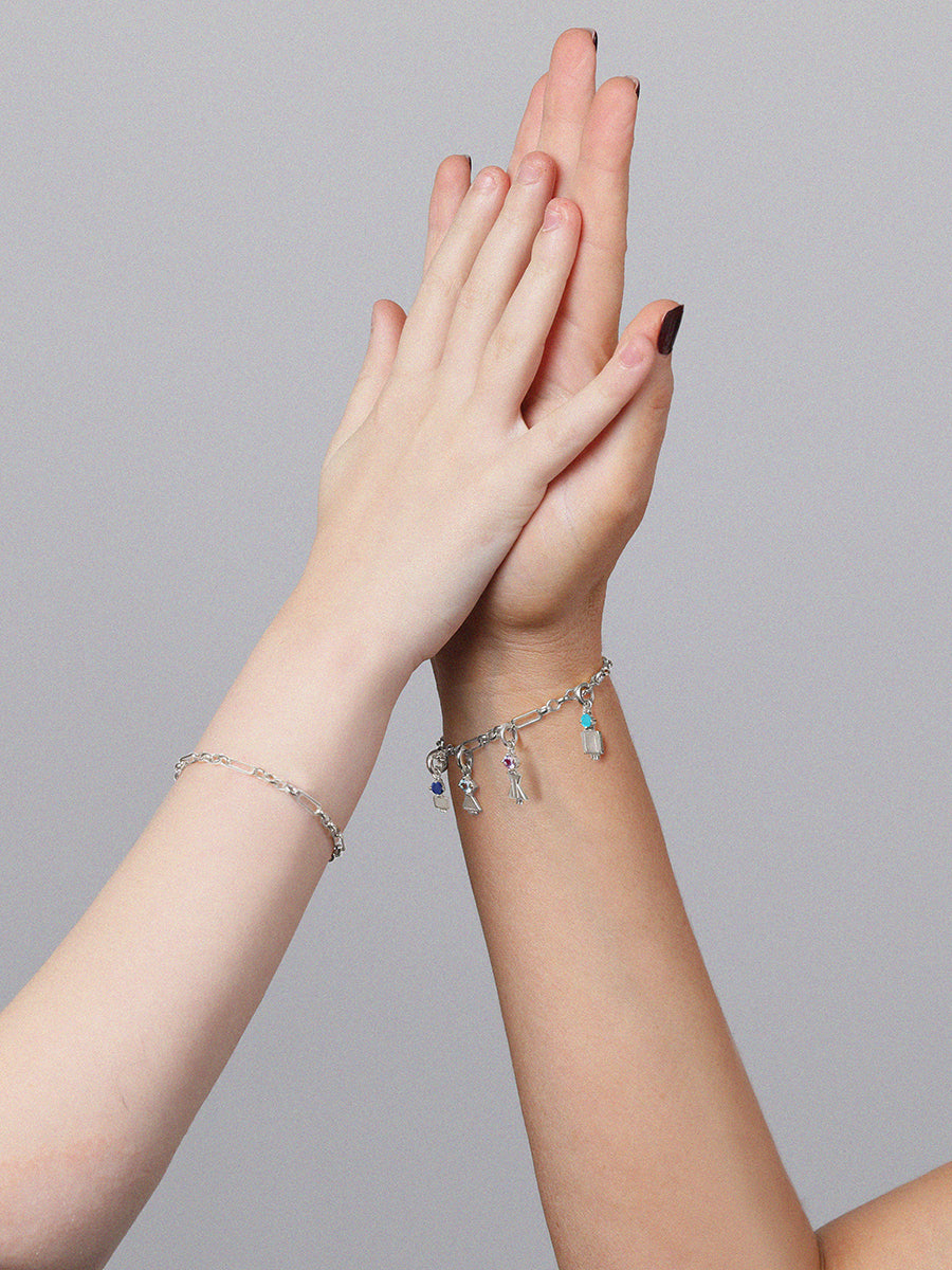 Sterling Silver Figaro Bracelet