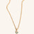 March 9K Gold Birthstone Gemstone Pendant Necklace Aquamarine