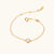June 18k Gold Vermeil Birthstone Gemstone Bracelet Pearl