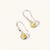 November Sterling Silver Birthstone Gemstone Hook Earrings Citrine