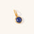 September 18k Gold Vermeil Birthstone Gemstone Pendant Lapis Lazuli