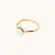 October 18k Gold Vermeil Birthstone Gemstone Ring Stackable Moonstone