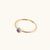 September 18k Gold Vermeil Birthstone Gemstone Ring Stackable (Petite) Lapis Lazuli
