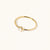 June 18k Gold Vermeil Birthstone Gemstone Ring Stackable (Petite) Pearl