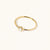 October 18k Gold Vermeil Birthstone Gemstone Ring Stackable (Petite) Moonstone