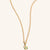 October 9K Gold Birthstone Gemstone Pendant Necklace Opal