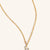 April 9K Gold Birthstone Gemstone Pendant Necklace White Topaz