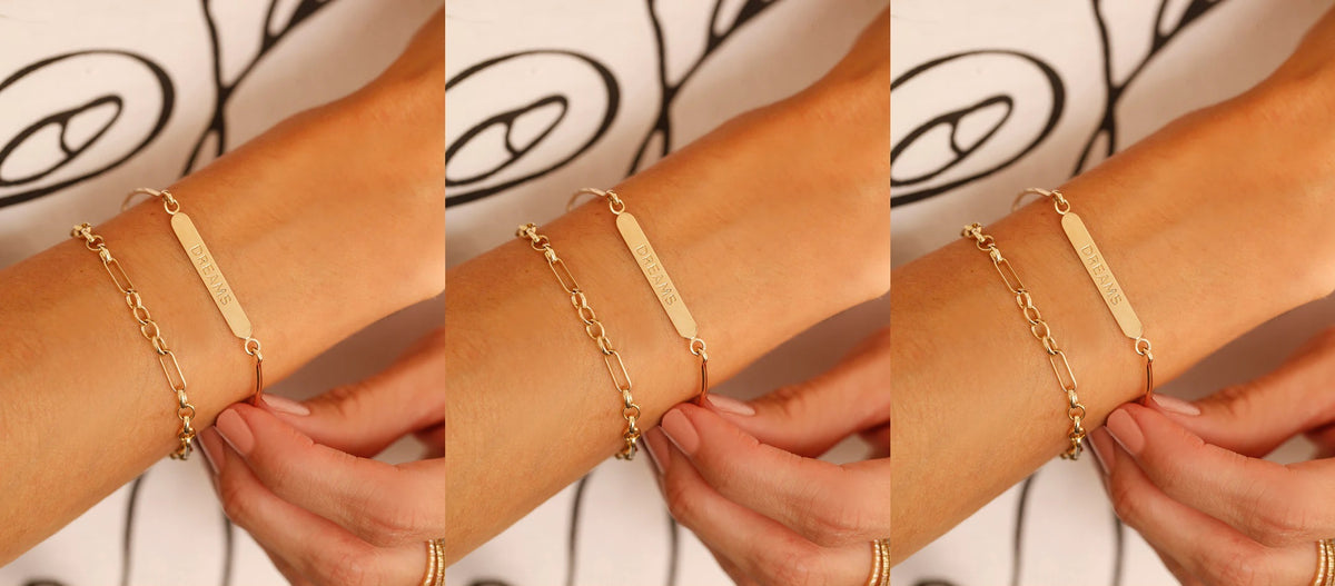 9K Gold Bracelets LUCEIR