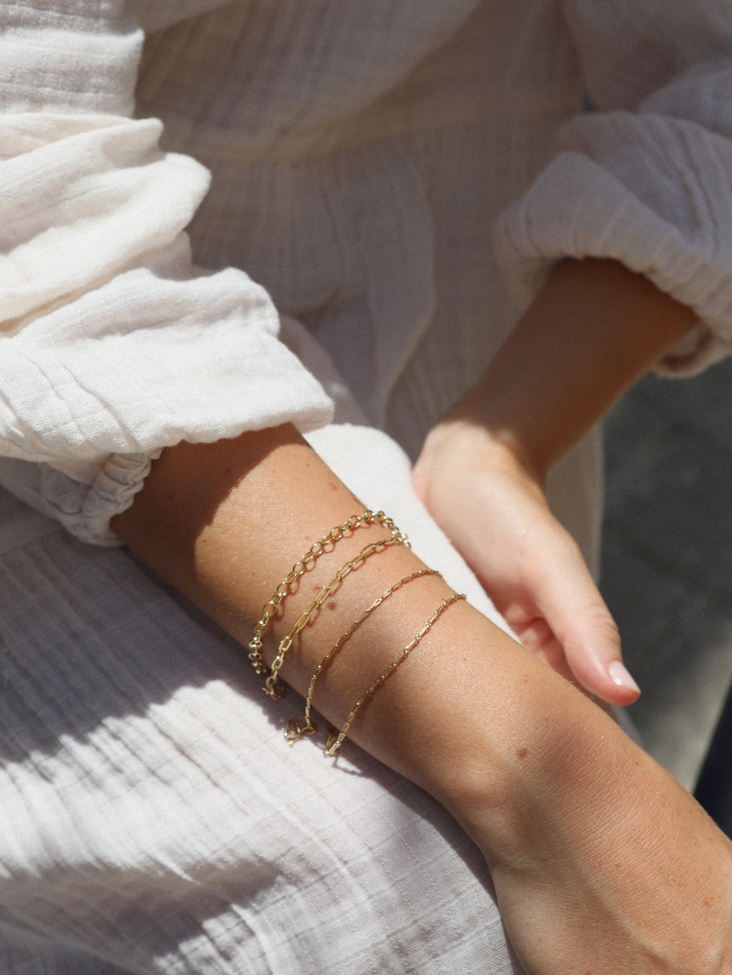 Hayseed Link Bracelet in 9 Karat Solid Gold