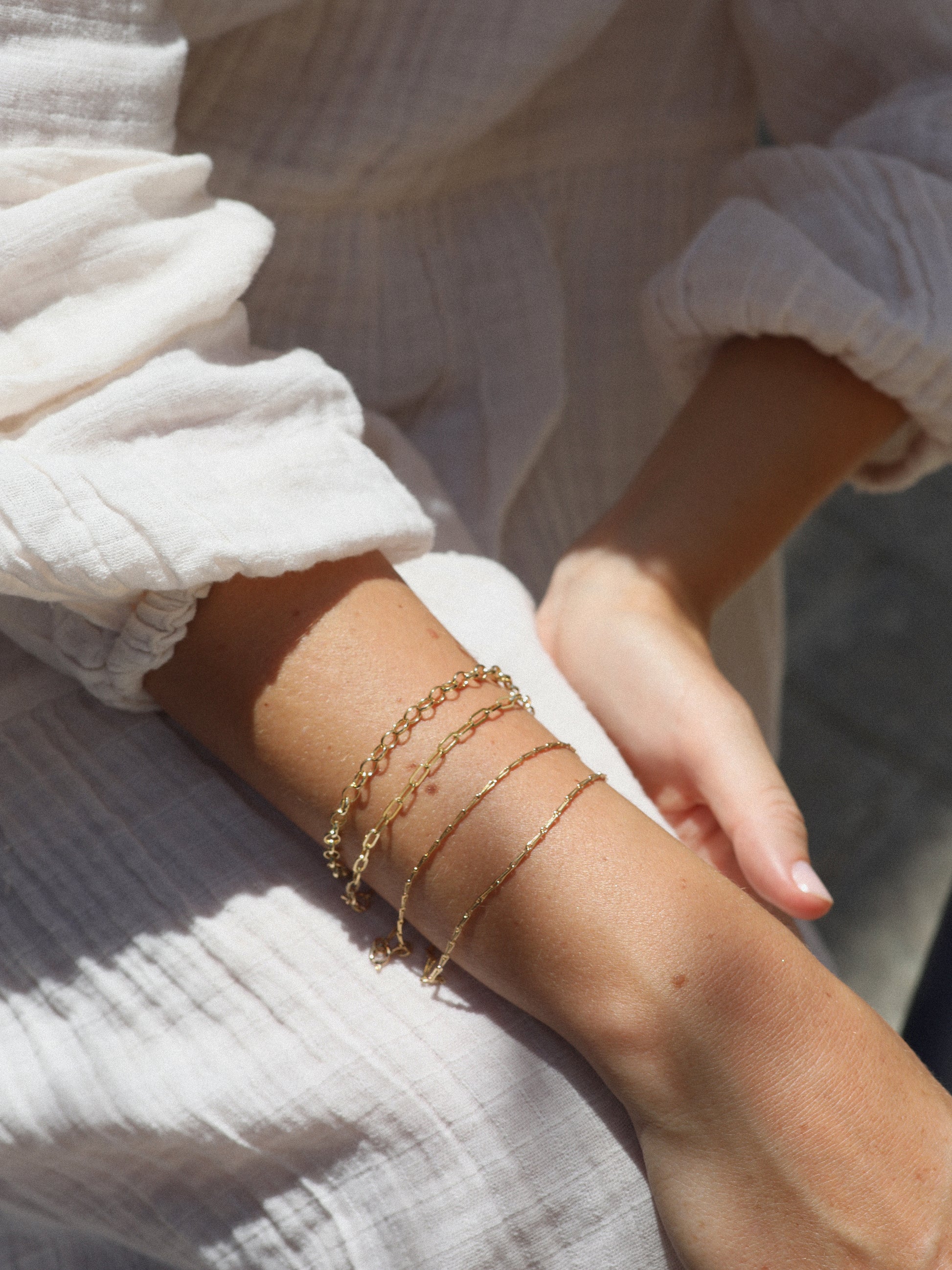 Bracciale Hayseed Link in oro massiccio 9 carati