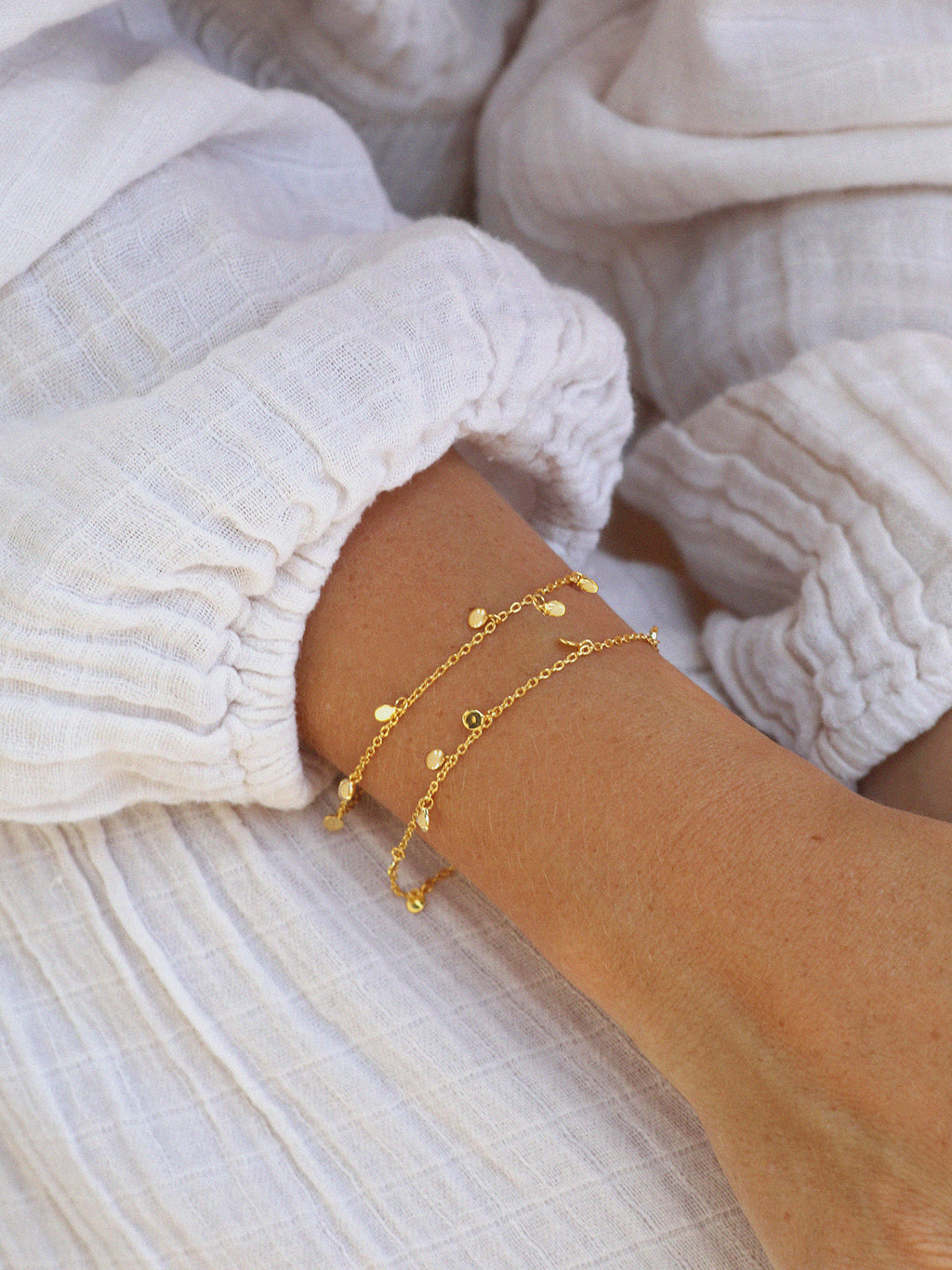 Gold Sequin Bracelet