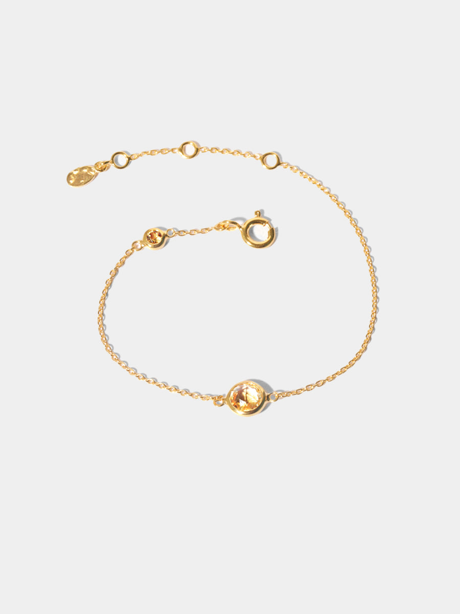18k Gold Vermeil Birthstone Gemstone Bracelet