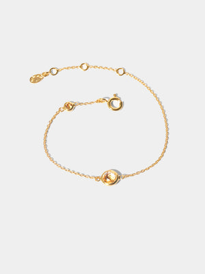 November 18k Gold Vermeil Birthstone Gemstone Bracelet Citrine