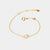 April 18k Gold Vermeil Gold Birthstone Gemstone Bracelet Crystal