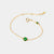 May 18k Gold Vermeil Birthstone Gemstone Bracelet Emerald Quartz