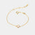 June 18k Gold Vermeil Birthstone Gemstone Bracelet Pearl