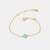 December 18k Gold Vermeil Birthstone Gemstone Bracelet Turquoise