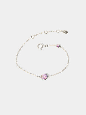 Sterling Silver Birthstone Gemstone Bracelet