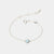 March Sterling Silver Birthstone Gemstone Bracelet Blue Topaz