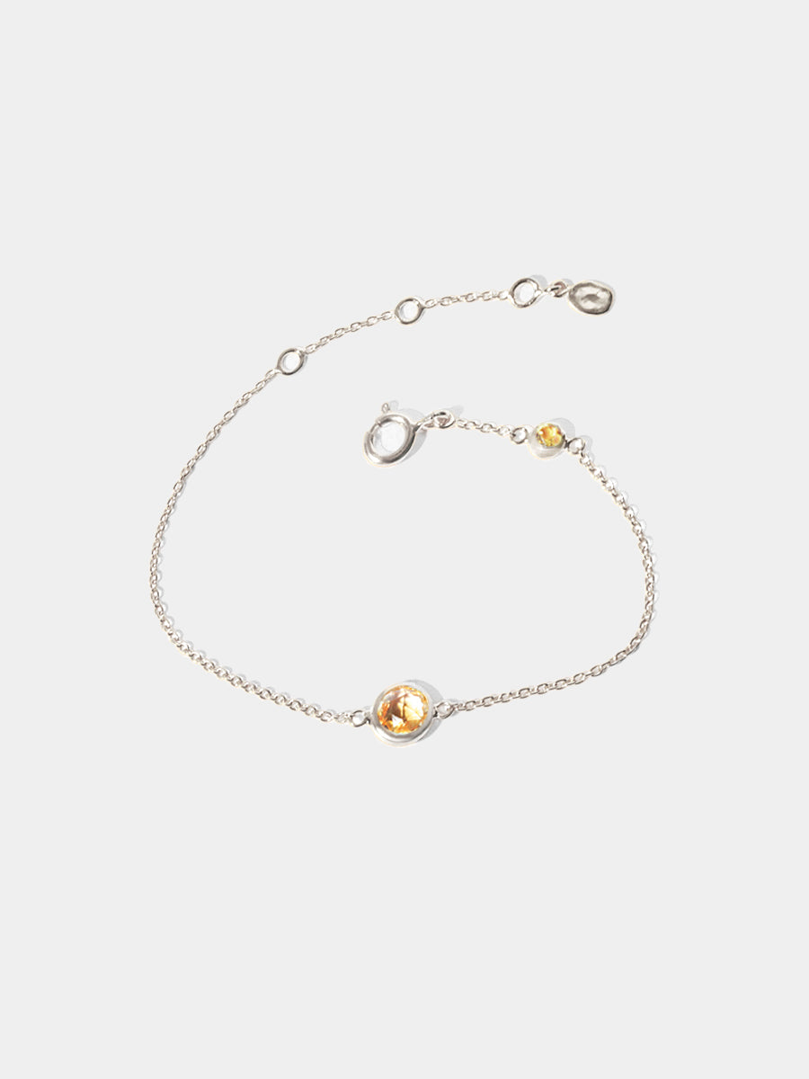 Sterling Silver Birthstone Gemstone Bracelet