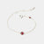 January Sterling Silver Birthstone Gemstone Bracelet Garnet