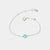 December Sterling Silver Birthstone Gemstone Bracelet Turquoise