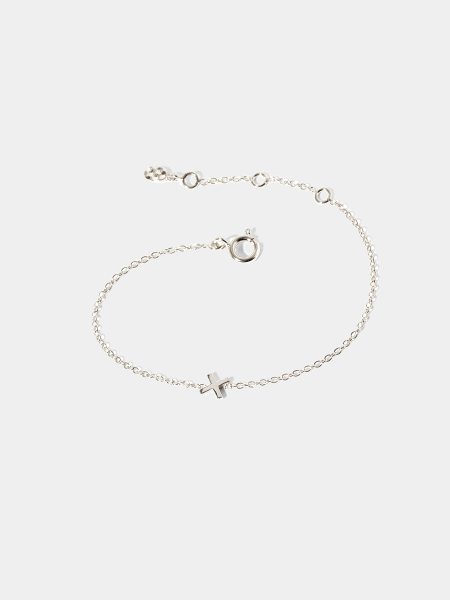 Sterling Silver Kiss Bracelet