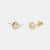 April 18k Gold Vermeil Birthstone Gemstone Stud Earrings Crystal