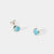 December Sterling Silver Birthstone Gemstone Stud Earrings Turquoise