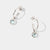 March Sterling Silver Birthstone Gemstone Hoop Earrings Blue Topaz