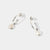 June Sterling Silver Birthstone Gemstone Hoop Earrings Pearl