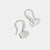 April Sterling Silver Birthstone Gemstone Hook Earrings Crystal