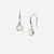 June Silver Pearl Birthstone Drop Earrings