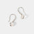 October Sterling Silver Birthstone Gemstone Hook Earrings Moonstone