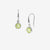 August Silver Birthstone Drop Earrings Peridot