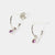 February Sterling Silver Birthstone Gemstone Hoop Earrings (Petite) Brazilian Amethyst