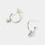 March Sterling Silver Birthstone Gemstone Hoop Earrings (Petite) Blue Topaz