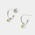 August Sterling Silver Birthstone Gemstone Hoop Earrings (Petite) Peridot